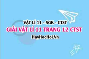 Giải Vật lí 11 trang 12 Chân trời sáng tạo SGK